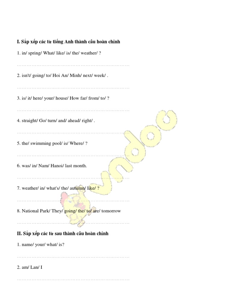 Bai tap sap xep cau tieng anh lop 5 pdf vietnam