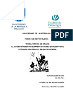 El Acompañamiento Terapéutico Como Dispositivo de Atención Psicosocial (Monografía)