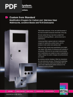 Custom From Standard: Modification Program For Carbon and Stainless Steel Wallmounts, Junction Boxes and TS 8 Enclosures