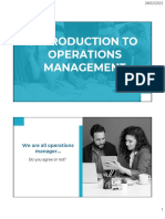 Operations Management Overview