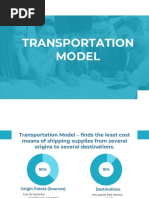 Transportation Model