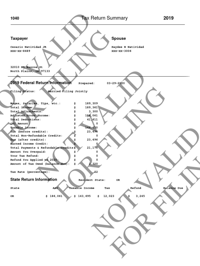 Tax return 2019 pdf health savings account tax refund