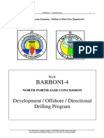 Barboni-4 Drilling Program