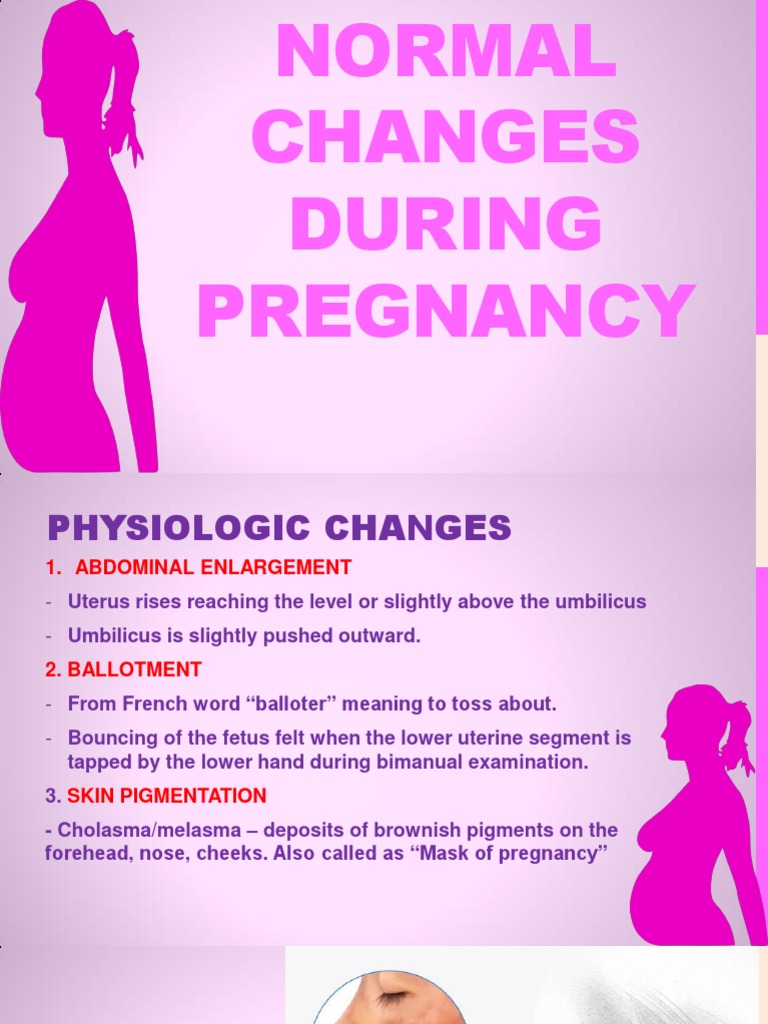 Pregnancy: Normal Changes Explained | PDF | Pregnancy | Abdomen
