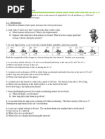 Unit 1 Exercises