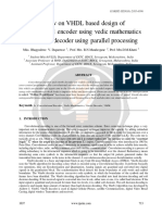 Review On VHDL Based Design of Convolutional Encoder Using Vedic Mathematics and Viterbi Decoder Using Parallel Processing Ijariie1637