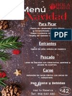 Menú, Navideño Clásico Marrón