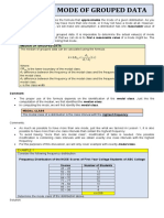 Mode of Grouped Data