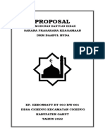 Contoh Proposal Permohonan Adkesra Baabul Huda