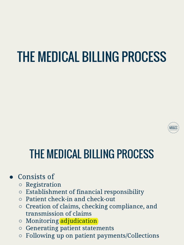3-03 The Medical Billing Process | PDF | Health Insurance Portability ...