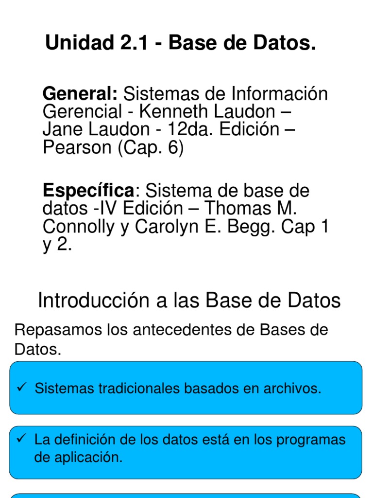 Unidad 2 1 Base De Datos Descargar Gratis Pdf Bases De Datos