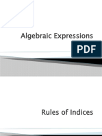 P1 Algebraic Expressions