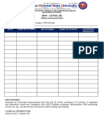 College Nursing Dept Patient Assessment Sheet