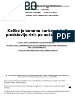 Koliko Je Banana Korisna