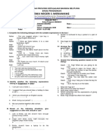 English Test 1 Grade Xi