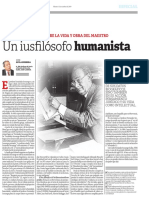 Unidad indisoluble entre la vida y obra del maestro Fernández Sessarego