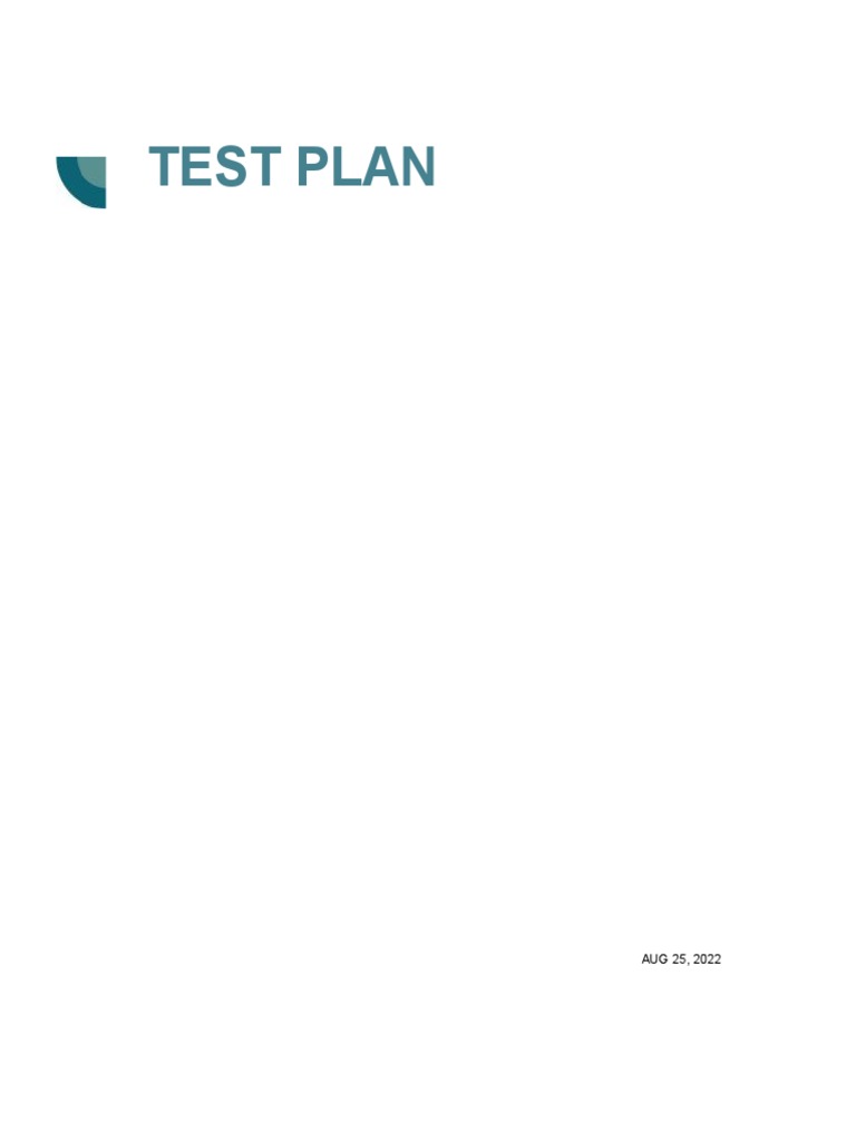 Test Plan Documentation For Test Engineers | PDF | Software Testing ...