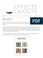 Perf and PCB Effects Layouts - NPN Fuzz Face