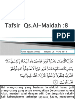 QS. Al-Maidah Ayat 8