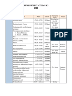 Rundown Acara Pelatihan K3