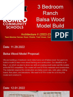Balsa Wood Model Build - 3 Bedroom Ranch