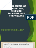 Vocal Music of Cordillera, Mindoro, Palawan