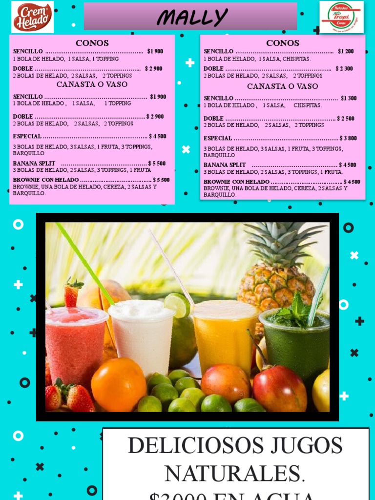 Menu - Heladería | PDF