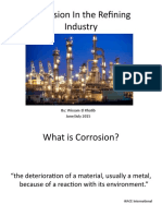 Corrosion in The Refining Industry