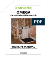 Omega Curved Inclined Platform Lift Owner's Manual