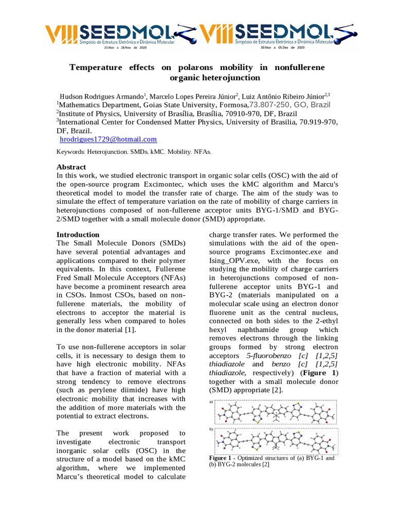 Resumo (Id) Seedmol PDF Condensed Matter Physics Materials Science