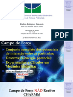 Fundamentos Teóricos de Dinâmica Molecular: Campo de Força e Potenciais