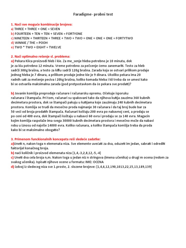 Test Primer-Paradigme | PDF