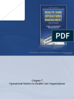 Chapter 7 Operational Metrics in Healthcare Organizations