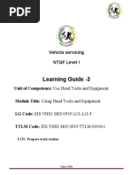 Learning Guide Learning Guide - 3: Vehicle Servicing Vehicle Servicing NTQF Level I