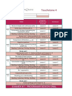 PACE PARA ESTUDIANTES - Touchstone 4