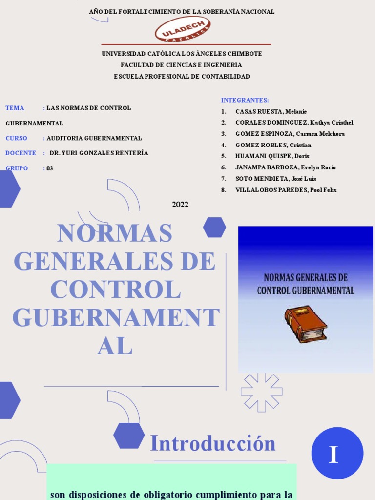 Las Normas de Control Gubernamental | PDF | Calidad (comercial ...