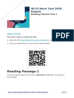 IELTS Mock Test 2020 August Reading Practice Test 1