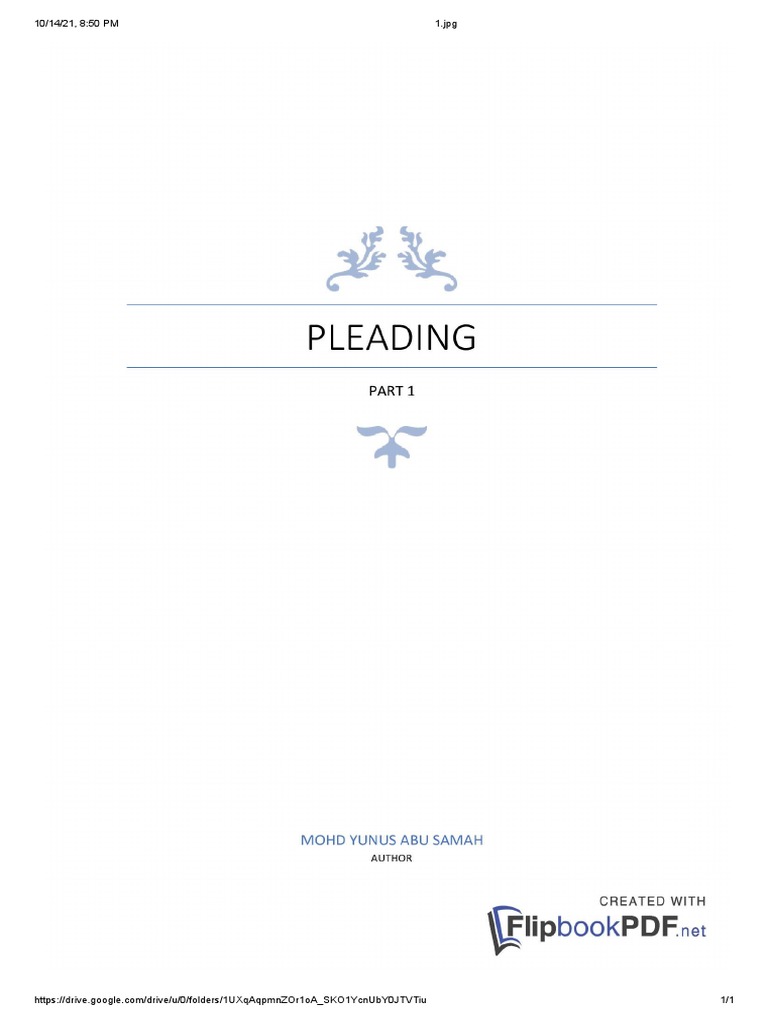 Pleading PDF