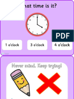 T N 943 Clock Matching Powerpoint Game Version 1