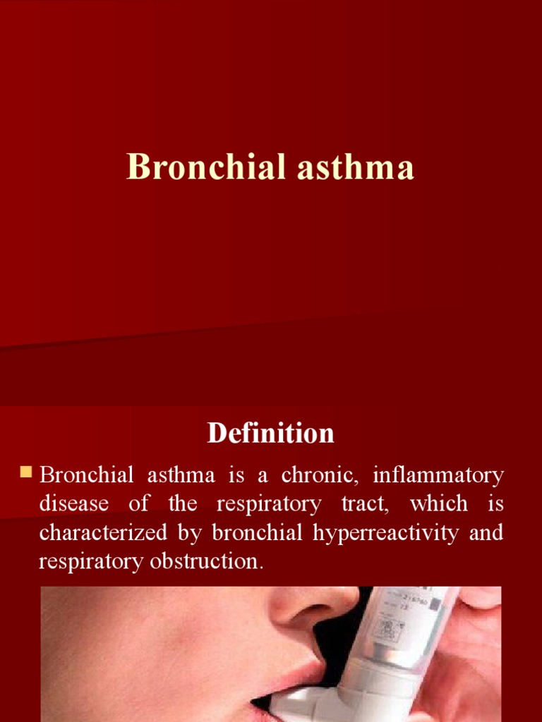 Bronchial Asthma PDF Asthma Allergy