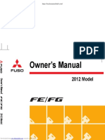 Mitsubishi FUSO FE 2012 Owner - S Manual