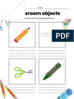 Classroom Object Worksheets