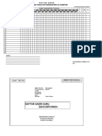 Daftar Hadir Guru Dan Tendik