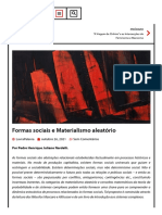 Formas Sociais e Materialismo Aleatório - LavraPalavra