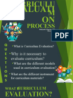 Curriculum Evaluation Process