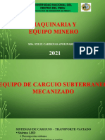 Equipo de Carguío Subterráneo - Mecanizado