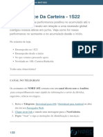 Desempenho em 1S22: Carteira cai 19% no semestre