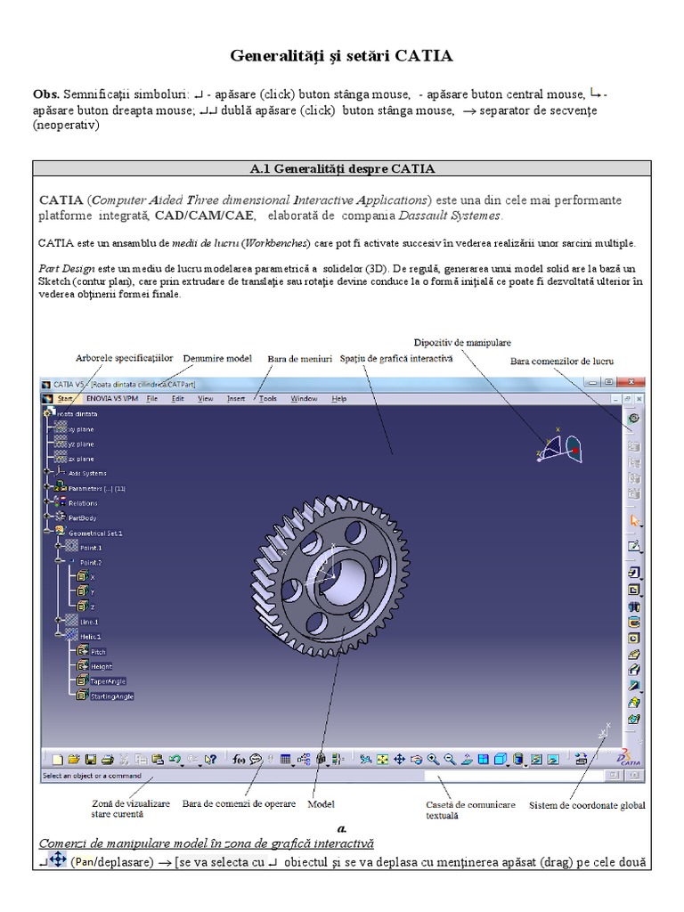 Generalitati Si Setari CATIA | PDF