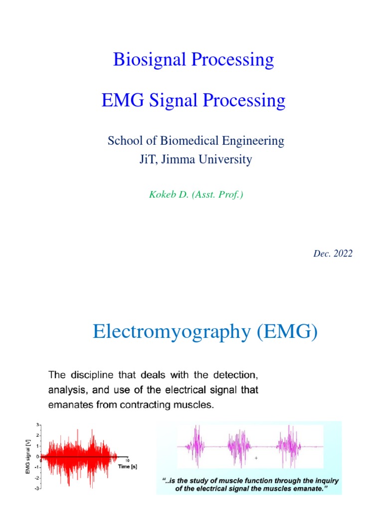 EMG Signal Processing | PDF | Electromyography | Root Mean Square