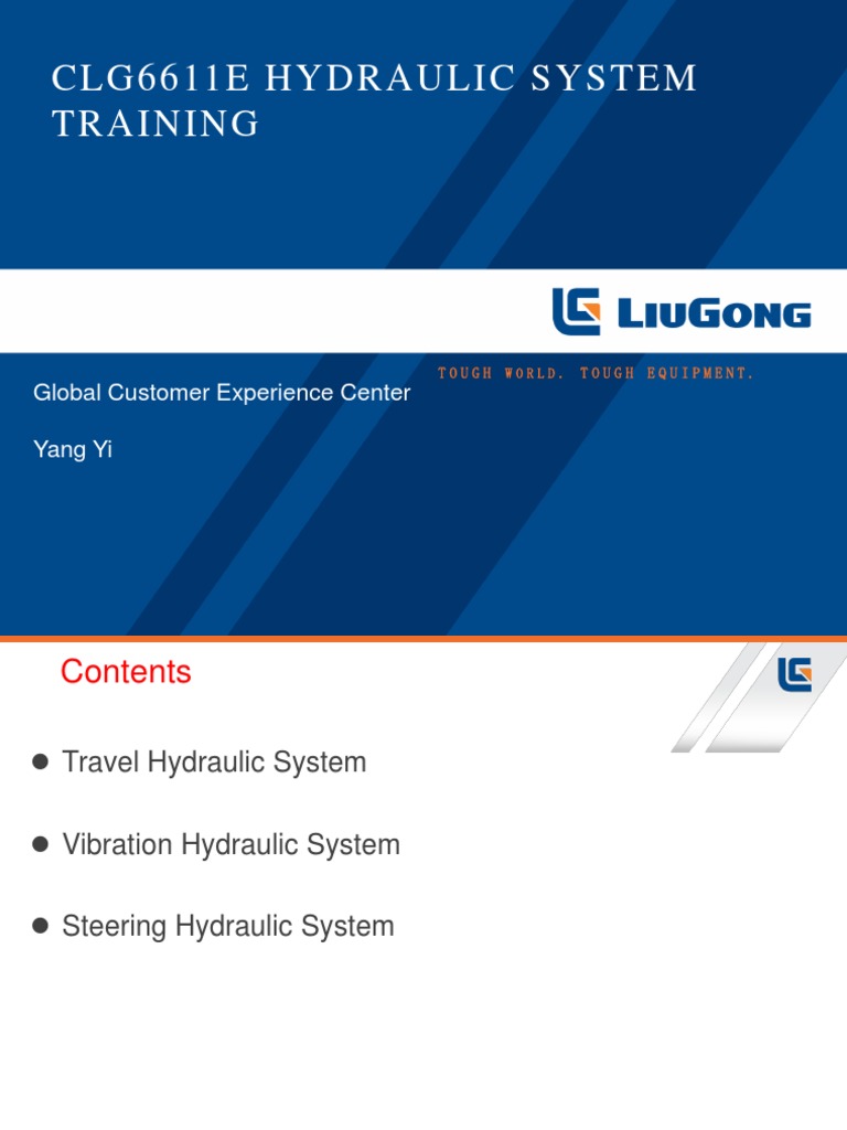 04 Hydraulic System Training6611E PDF Pump Valve